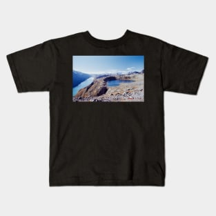 Lake and Peak Landscape in Scandinavian National Park (Norway) Kids T-Shirt